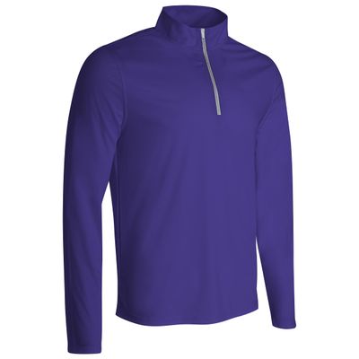 CHAMPRO Performance 1/4 Zip, Youth Small, Purple