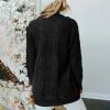 Cable Knit Cardigan Sweaters for Women - Long Sleeve Lightweight Chunky Comfy Casual Open Front Soft Cotton Oversized Long Cardigan Jackets with Pockets - Spring Outwear Fashion view 3