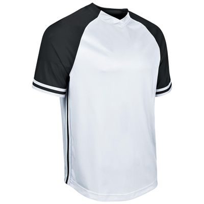 CHAMPRO Boys' Baseball Jersey, White, Black, Black