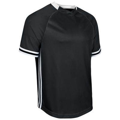 CHAMPRO Boys' Baseball Jersey, Black, Black, White