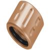 NDZ Performance 1/2x28 Thread Protector PVD Stainless Steel with O-Ring, Alternating Oval in Copper TiCN PVD03 view 1