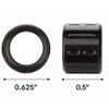 NDZ Performance 1/2x28 Thread Protector PVD Stainless Steel with O-Ring, Alternating Oval in Copper TiCN PVD03 view 4