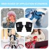Heated Fingerless Gloves, 3 Speed Adjustable USB Charging Half-Finger Gloves, Fast Heating Electric Fingerless Heating Writing Gloves, Portable Heating Gloves, Hand Warmer for Indoor and Outdoor view 3