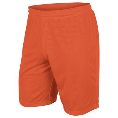 Dynamic Tricot Mesh Shorts, 7" Inseam, Youth Small, Orange