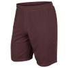 Dynamic Tricot Mesh Shorts, 7" Inseam, Youth Large, Maroon view 1