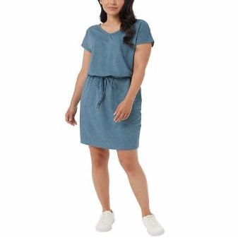 32 Degrees Women's Soft Lux Dress (US, Alpha, X-Large, Regular, Regular, Heather Porcelain Blue)