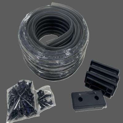 Gatorbak 2x4 Boat Trailer Guide Kit, with Endcaps and Hardware (Smoke (Translucent Black), 24 Foot)
