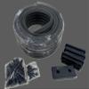 Gatorbak 2x4 Boat Trailer Guide Kit, with Endcaps and Hardware (Smoke (Translucent Black), 24 Foot) view 1