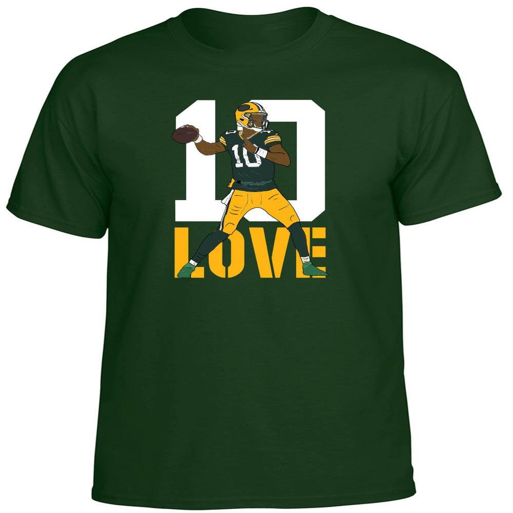 Jordan Love Green Bay 10 Shirt T-Shirt Youth Large