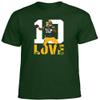 Jordan Love Green Bay 10 Shirt T-Shirt Youth Large view 1