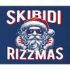 5X-Large Royal Mens Skibidi Rizzmas Cool Santa Funny Christmas T-Shirt view 4
