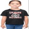 5T Black Toddler Skibidi Rizzmas Cool Santa Funny Christmas Toddler T-Shirt view 2