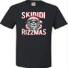 5T Black Toddler Skibidi Rizzmas Cool Santa Funny Christmas Toddler T-Shirt view 4
