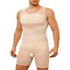 TAILONG Mens Shapewear Tummy Control Full Body Shaper Sleeveless Compression Shirt Men Bodysuit Fajas Para Hombres Beige view 1