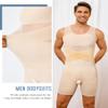 TAILONG Mens Shapewear Tummy Control Full Body Shaper Sleeveless Compression Shirt Men Bodysuit Fajas Para Hombres Beige view 4