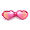 Hycredi Baby Heart Shaped Sunglasses - with Strap Adjustable Polarized Shades for Newborn Infant Age 0-24 Months - Rose Red/Red Mirrored + Purple/Purple Mirrored + White/Purple Red Mirrored view 3
