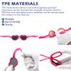 Hycredi Baby Heart Shaped Sunglasses - with Strap Adjustable Polarized Shades for Newborn Infant Age 0-24 Months - Rose Red/Red Mirrored + Purple/Purple Mirrored + White/Purple Red Mirrored view 4