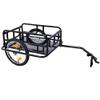 Foldable Bike Cargo Trailer - 110LBS Load Capacity Heavy-Duty Bicycle Trailer Cargo with Universal Hitch,Bike Wagon Cart with 16" Wheels & Reflectors for Shopping Traveling and Carrying Stuff view 3