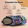BARERUN Slipper Socks for Women Men Cozy Sock Shoes With Soft Rubber Sole Slip on for Indoor/Outdoor Wide Cozy House Slides Black 10.5-11 Women 9-9.5 Men view 4