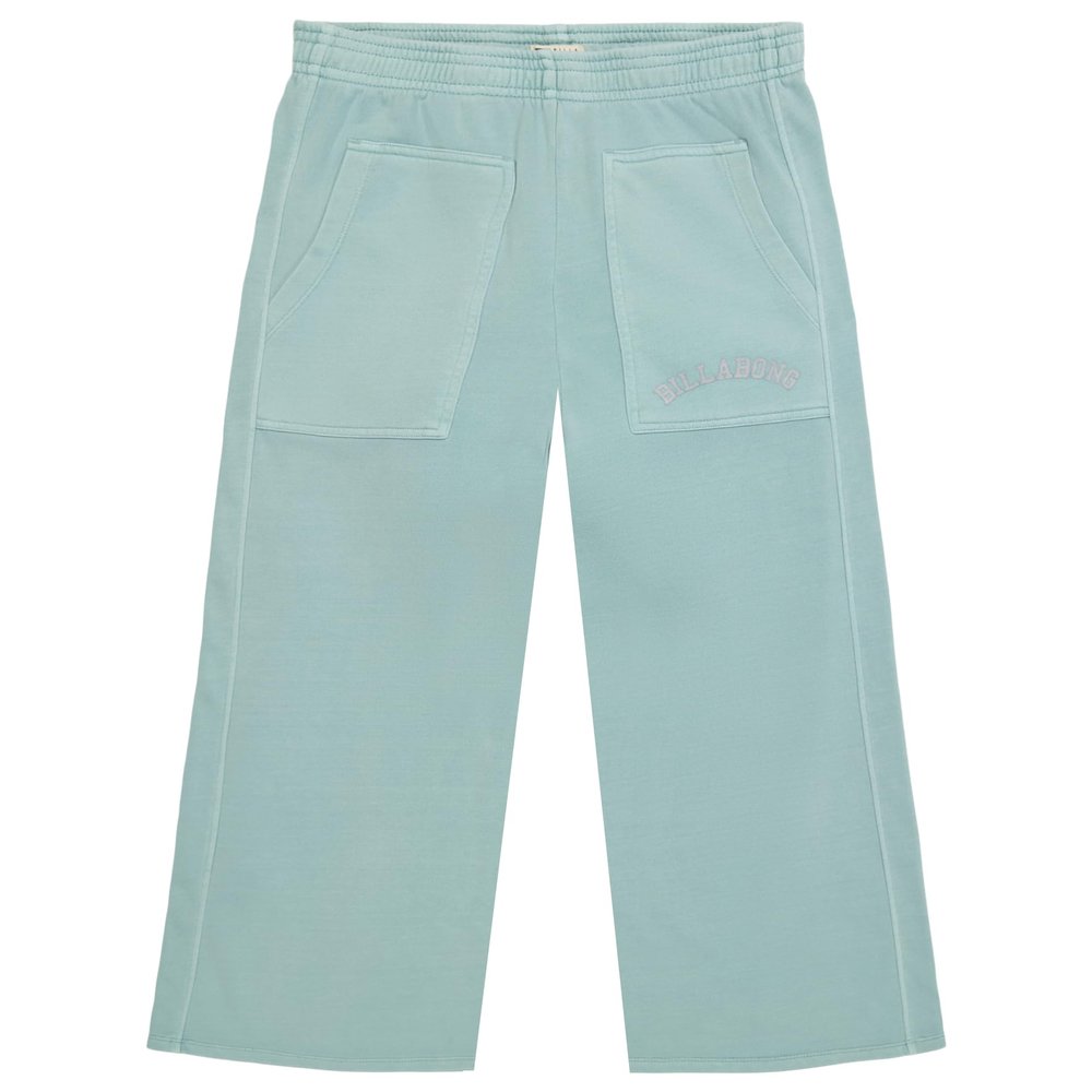 Billabong Girls' Wide Leg French Terry Sweatpants, Dusk Blue, XS