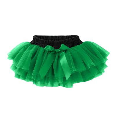 Baby Girls Soft Fluffy Tutu SkirtSkort Infant Tulle Dress Skirt 3 Layers Soft for Newborn Toddler (Green, 6-12 Months)