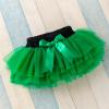 Baby Girls Soft Fluffy Tutu SkirtSkort Infant Tulle Dress Skirt 3 Layers Soft for Newborn Toddler (Green, 6-12 Months) view 3