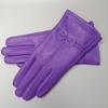 LeJulyeekay Womens Real Lambskin Leather Warm Fleece Lined Driving Gloves Winter Gloves (0-Purple) view 2