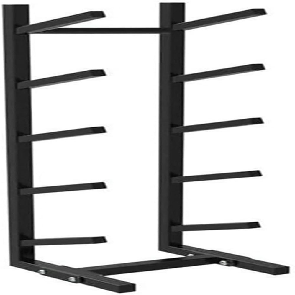 LGEOELIAS 5-Layer Snowboard Display Rack,Home Gym Organize Holder, Free Standing for Skis/Skateboards/Scooter, Sample Board Display Rack, Metal Sports Mat Storage Rack