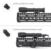 NECARL M600C 800 Lumens Tactical Flashlight with 2 Rotating Bases, with Dual Function Remote Pressure Switch, Light & Pressure Switch Mount Fit for 20mm Picatinny Mlok/Keymod Rail view 2
