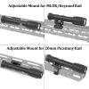 NECARL M600C 800 Lumens Tactical Flashlight with 2 Rotating Bases, with Dual Function Remote Pressure Switch, Light & Pressure Switch Mount Fit for 20mm Picatinny Mlok/Keymod Rail view 3