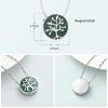 AIWENXI Circle Urns Necklaces for Ashes for Men Women Tree of Life Cremation Memorial Mini Urns Pendant Jewelry Stainless Steel Keepsakes Ashes Necklaces view 2