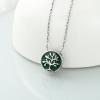 AIWENXI Circle Urns Necklaces for Ashes for Men Women Tree of Life Cremation Memorial Mini Urns Pendant Jewelry Stainless Steel Keepsakes Ashes Necklaces view 3
