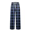 ZXCTKA Lounging Pants for Men Christmas Pajamas Size 5XL Comfy Pants Men's Pajama Pants Solid/Plaid Pajama Pants Sleep Soft Lounge Pants Pj Bottoms Sleepwear Pants with Drawstring Pockets(Blue,2XL) view 4