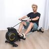 JENPECH Rowing Machine, Magnetic Rower Machine with Adjustable Resistance, Home Exercise Magnetron Flywheel Rowing Machine Black view 2