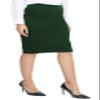 Urban CoCo Women's Elastic Waist Stretch Bodycon Midi Pencil Skirt (XS, Backish Green) view 1