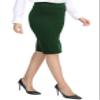 Urban CoCo Women's Elastic Waist Stretch Bodycon Midi Pencil Skirt (XS, Backish Green) view 2