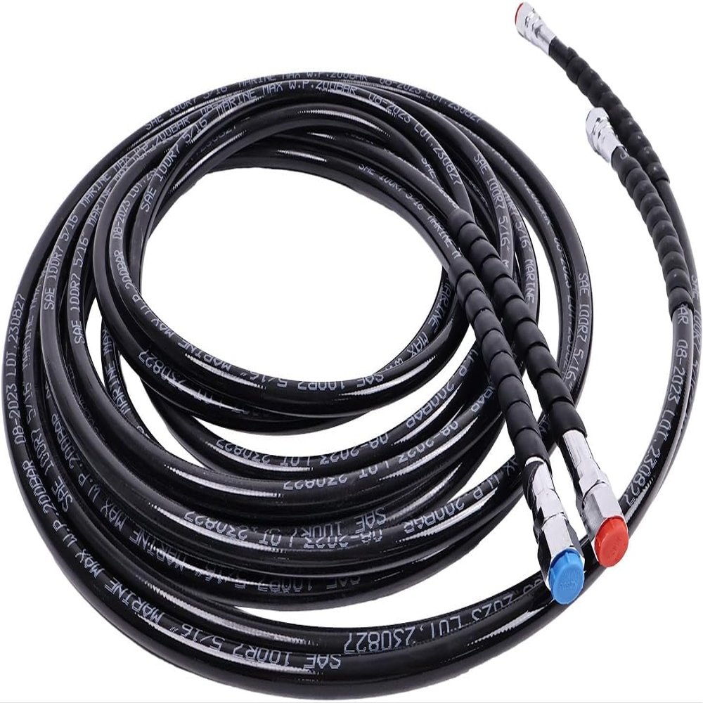 Solarhome New Hydraulic Hose Kit HO5118 HO-5118 Compatible with Seastar Outboard Steering Boat Teleflex Marine 18ft