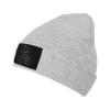 Man on a Bicycle Beanies Hats Men Women Cuffed Knit Hat Winter Warm Beanie Skull Cap Gray view 1