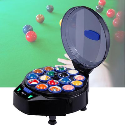 CUIYMXSC Electric Pool Ball Cleaning Machine, Billiard Ball Cleaner and Polisher, Automatic Pool Ball Cleaner Machine for 16 Balls, Snooker Clean for Billiard Hall