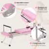 SogesPower Pilates Reformer Machine for Home Gym Workout, Foldable Pilates Equipment with Springs and Cords for Dual Resistance, Up to 400 LBS, Pink view 4