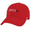 Seattle Redhawks Primary Logo Official Collegiate Dad Cap - The U18 Adjustable Relaxed-Fit Hat with Team Logo, Red view 1