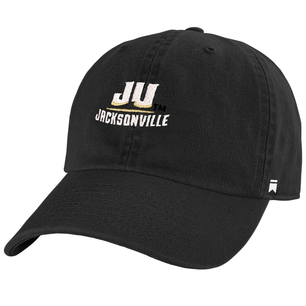 Jacksonville Dolphins Primary Logo Official Collegiate Dad Cap - The U18 Adjustable Relaxed-Fit Hat with Team Logo, Black