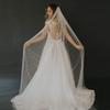 Bridal Veil Bridal Veil Pearl Veils with Hair Comb Head Veil Multi-Size Shoulder Veil 1 Tier Long Bridal Tulle Veil Elegant Bridal Tulle Breathable view 2