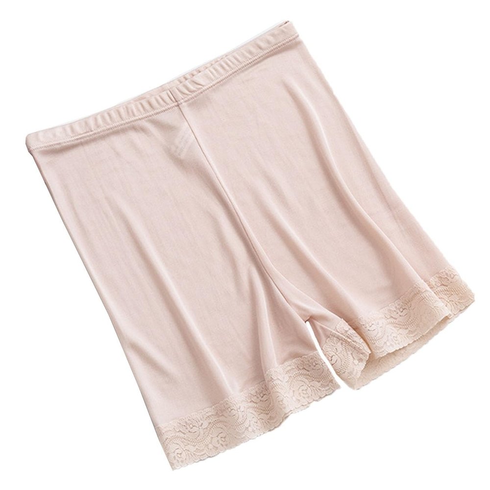 100% Mulberry Silk Boyshorts Women's Boxer Briefs Shorts Underwear High Waist Panties Comfortable Daily Underpants