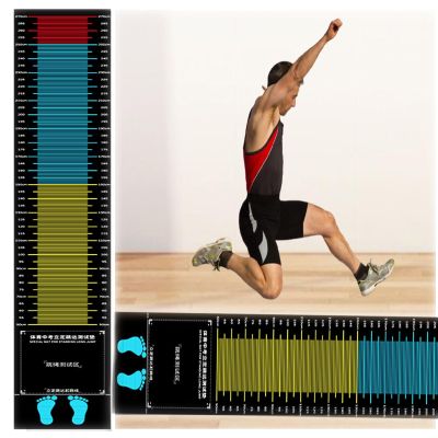 vnrutkou Standing Jumping Mat, Jump Rope Mat Shock Absorbing, Non-Skid Long Jump Mats for Floor Work Out, Large Rubber Exercise Mat, for Exercise Workout Training (1.6 X 11.5ft)