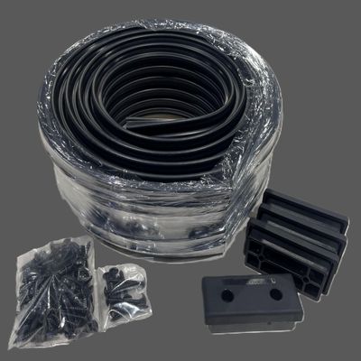 Gatorbak 2x6 Boat Trailer Guide Kit, with Endcaps and Hardware (Black, 40 Foot)