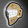 Team Sports America Evergreen NHL Anaheim Ducks Ultra-Thin LED Light Wall Sign Dcor | Full Size Replica Helmet | - 15.6 x 19 Inches | Made in USA view 1