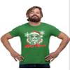 X-Large Kelly Green Mens Merry Rizzmas Funny Cool Santa Christmas T-Shirt view 1