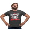 4X-Large Heather Black Mens Merry Rizzmas Funny Cool Santa Christmas T-Shirt view 1