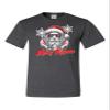 4X-Large Heather Black Mens Merry Rizzmas Funny Cool Santa Christmas T-Shirt view 2